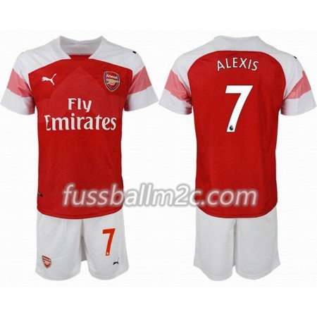Fußballtrikots Arsenal ALEXIS 7 Kinder Heim Trikotsatz 2018-2019